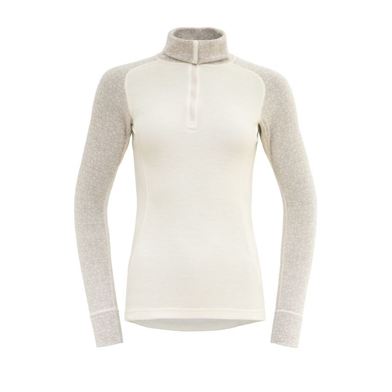 Devold duo active merino 205 z.neck wmn, raw white