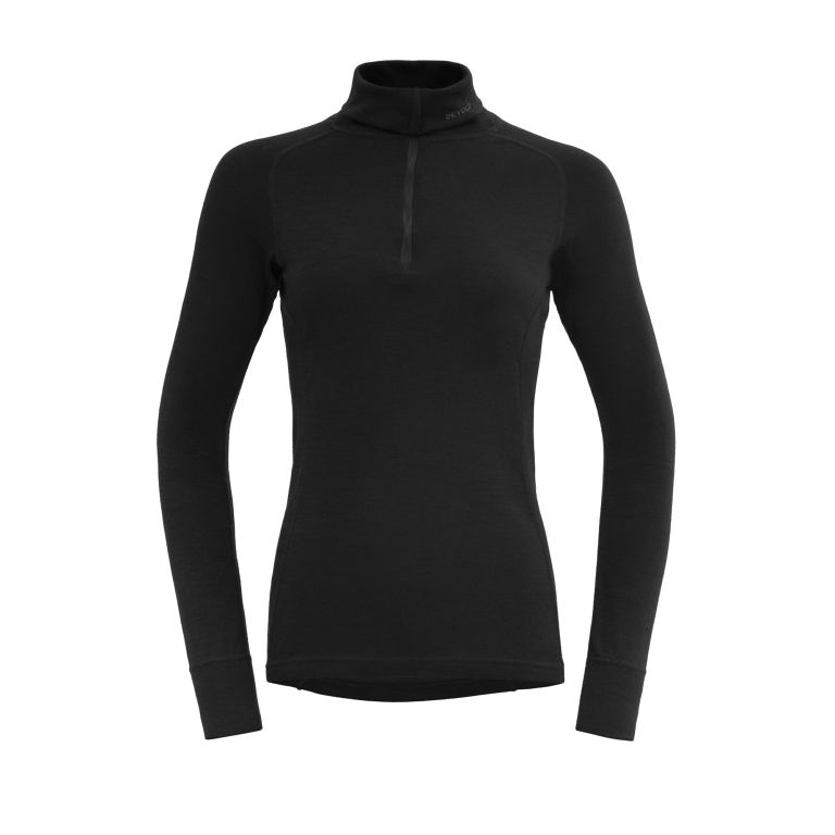 Devold duo active merino 205 z.neck wmn, black