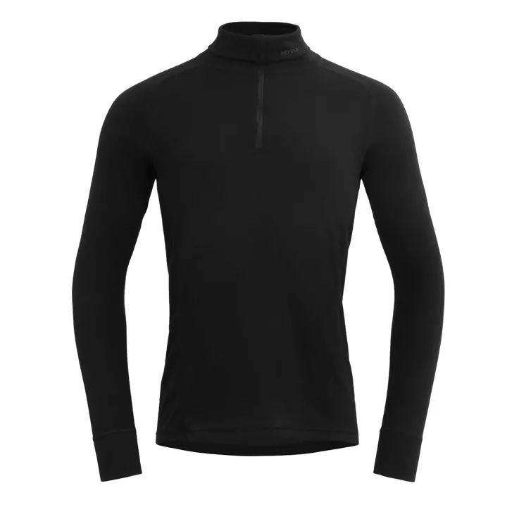 Devold duo active merino 205 z.neck man, black