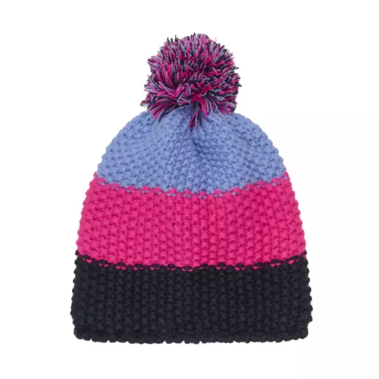 Color kids Hat - Colorblock, Pink Glo