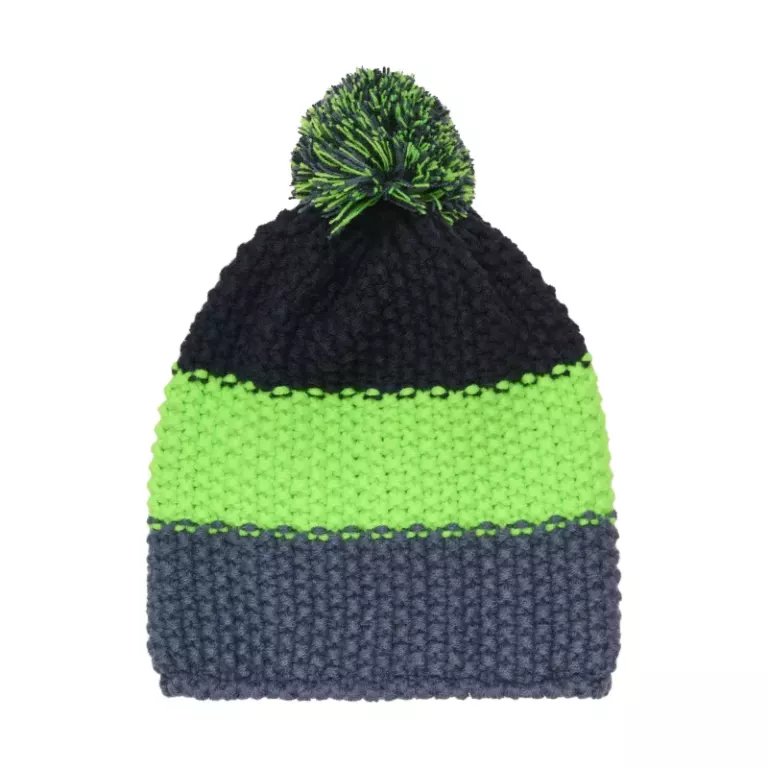 Color kids Hat - Colorblock, Green Gecko